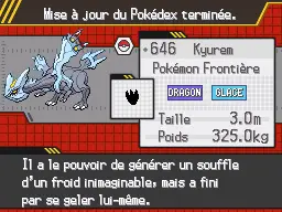 Page Pokédex de Kyurem