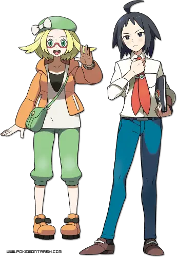 Bianca et Tcheren dans Pokémon Noir 2 et Blanc 2