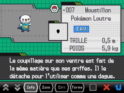 Pokédex de Pokémon Noir et Blanc