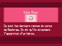 Description du Galet Blanc