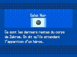 Description du Galet Noir