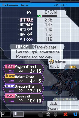 Stats de Zekrom