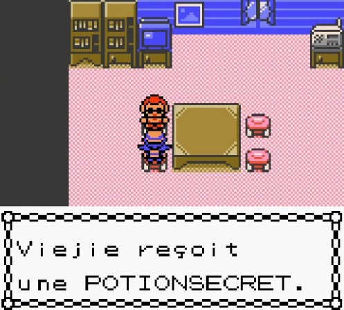 screen du gérant donnant la potionsecret