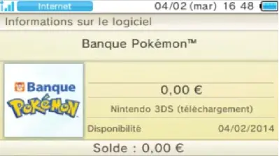 Achat de la Banque sur l'eShop