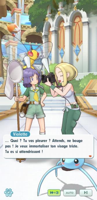 violette hector pokémon masters ex capture ecran