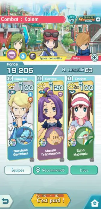 capture écran Pokémon Masters EX