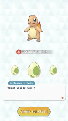 Choisir son œuf dans Pokémon Masters