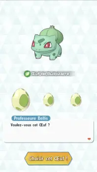 Choisir son œuf dans Pokémon Masters