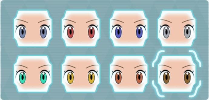 différentes coupes de yeux disponibles pokémon masters