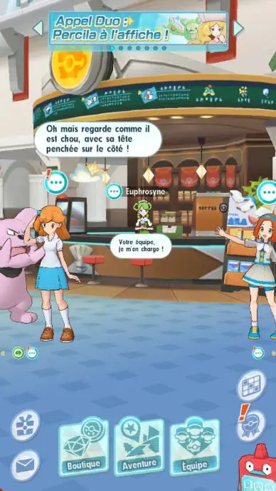 Pokémon Masters Gestion Equipe