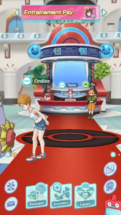 Pokémon Masters menus