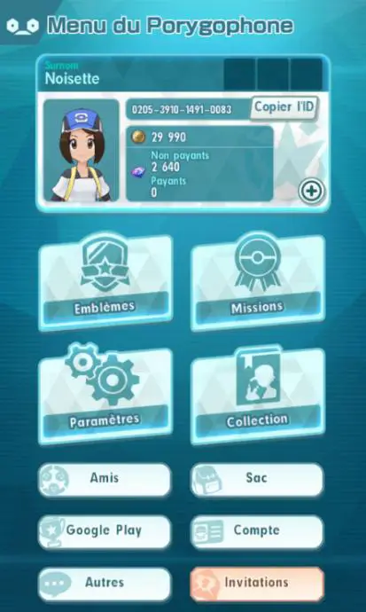 la fonctionnalité Emblèmes est disponible via le Porygophone - Pokémon Masters