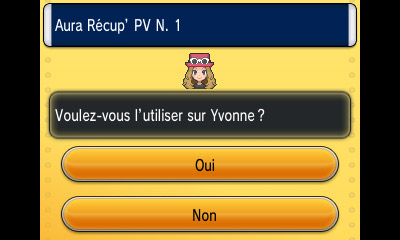 Possibilité d'annuler l'utilisation