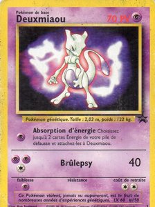 Deuxmiaou, la carte Mewtwo distribuée