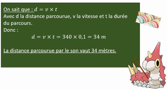 Calcul de la distance