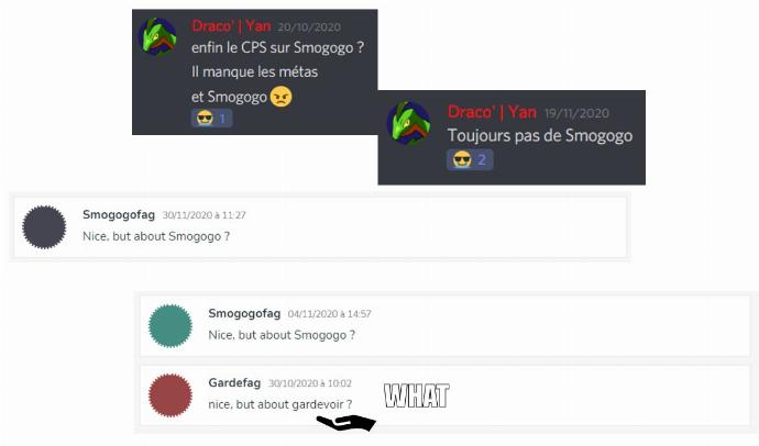 demandes article Smogogo commentaires