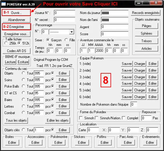08 Ouvrir Et Enregistrer avec Pokésav