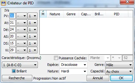 Calculateur de PID de PokeGen