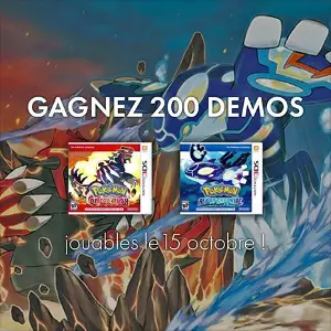 Concours pour obtenir la Démo Rubis Omega Saphir Alpha sur Pokémon Trash