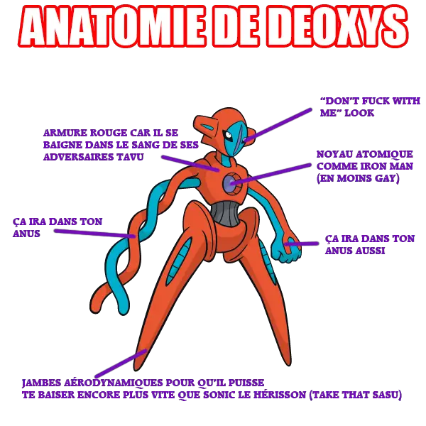 Anatomie de Deoxys Bitch