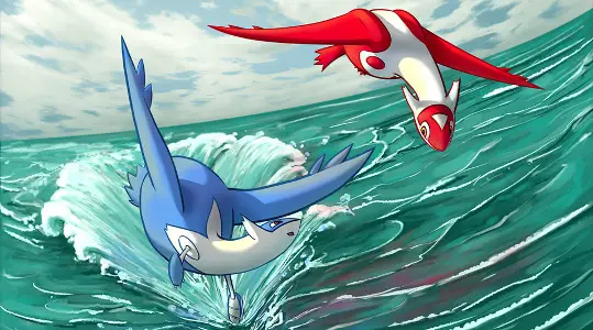 Artwork de Latias et Latios par jkarlin