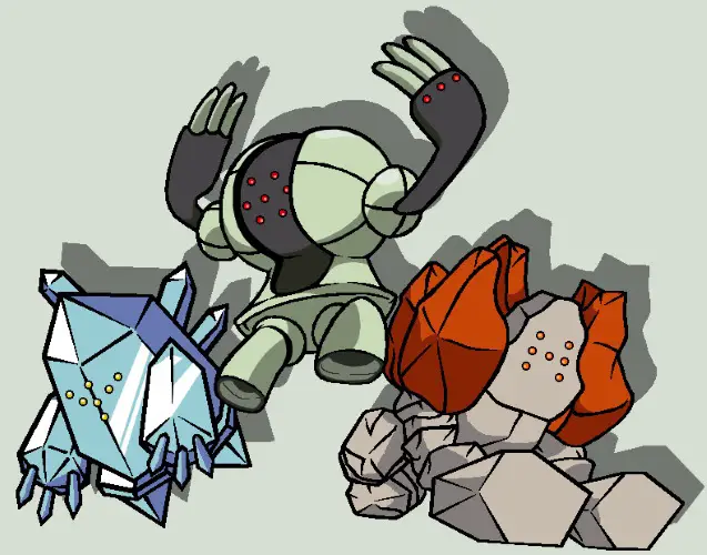 Artwork de Regirock, Regice et Registeel par StellasStar