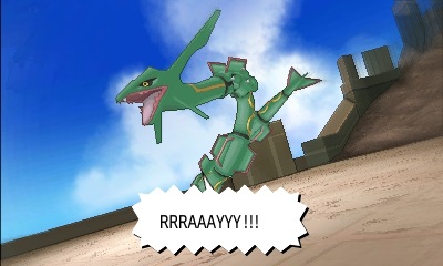 Rayquaza exprime sa colère au Pilier Céleste.