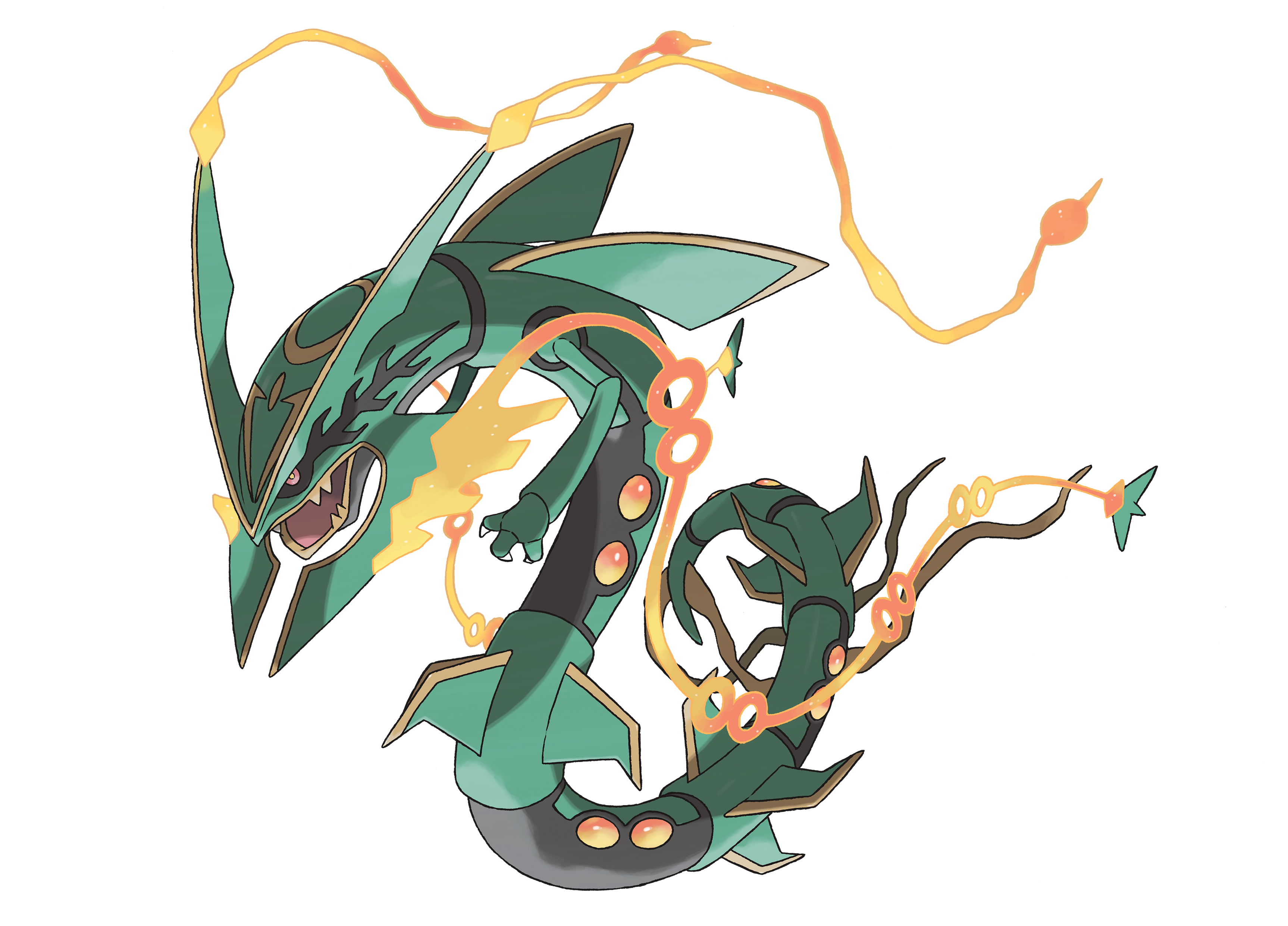 Artwork officiel de Méga-Rayquaza