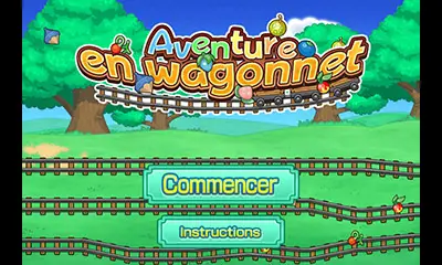 Menu principal du mini-jeu Aventure en Wagonnet
