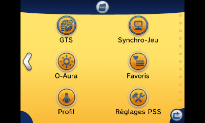 Menu pour accéder au PGL depuis le jeu