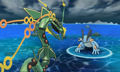 Méga-Rayquaza en Combat