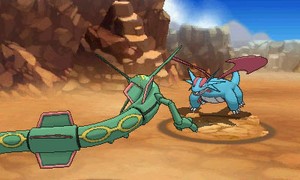 Rayquaza attaquant Drattak