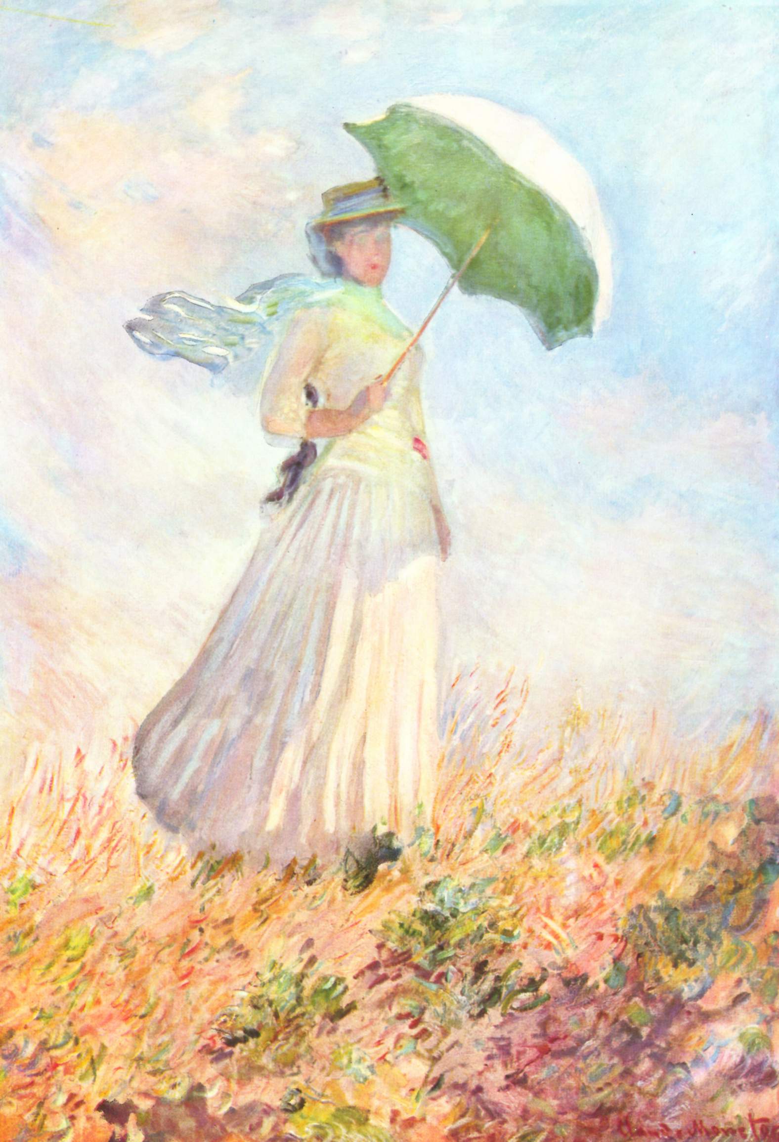 Tableau de Claude Monet ressemblant à une sœur parasol.
