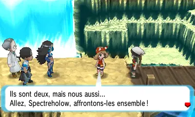 Les héros se préparent à affronter un Admin de la Team Aqua.