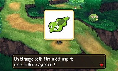 Screenshot d'une Cellule de Zygarde trouvée dans la nature