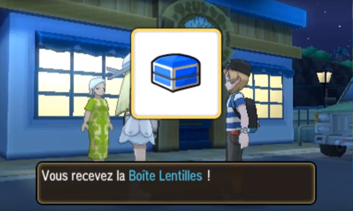 Screen Boite Lentilles