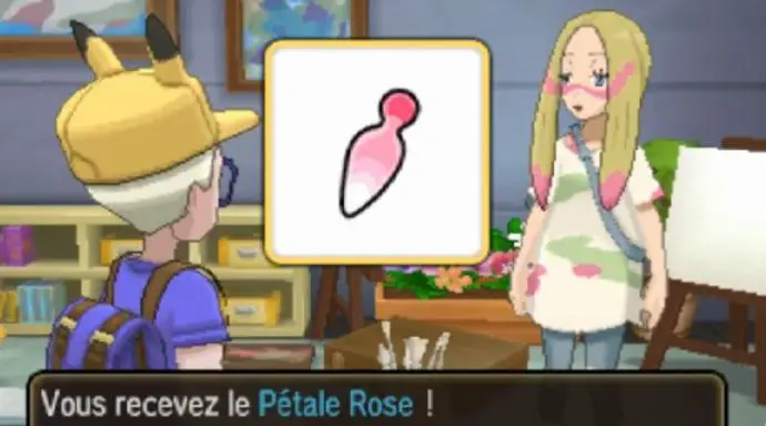 pétale rose oléa pokémon ultra soleil et ultra lune