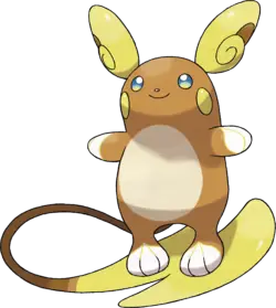 Artwork officiel de Raichu d'Alola